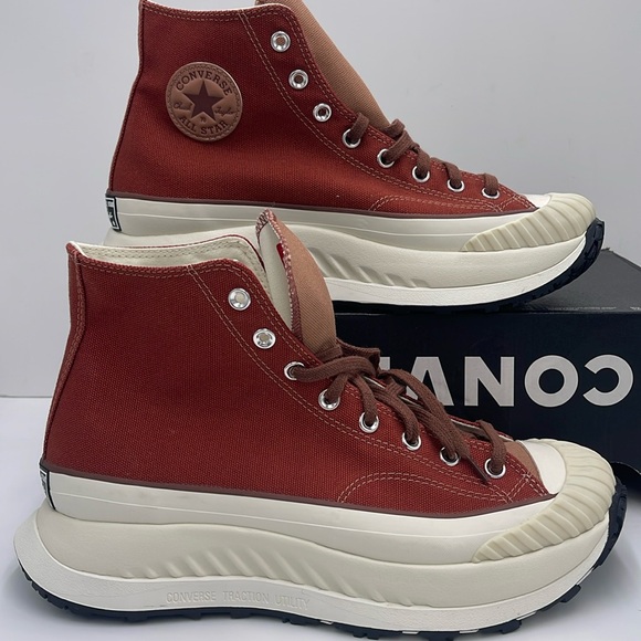 Converse Men’s CHUCK 70 AT-CX HIRITUAL RED/CLAY POT/RED OAK A06119C Platforms
